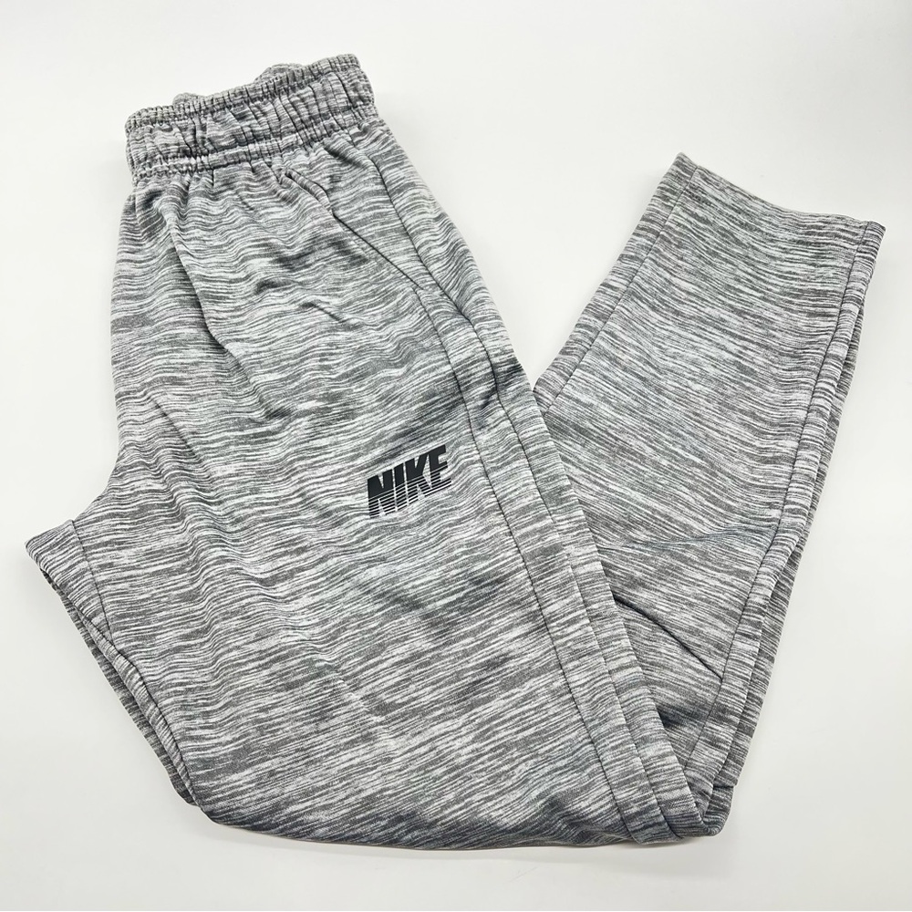 Nike Kids Gray Space Dyes Jogger Pants Fade Out Nike Spell Out-Size XL